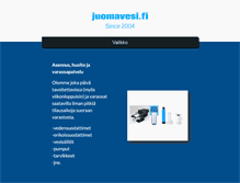 Tablet Screenshot of juomavesi.fi